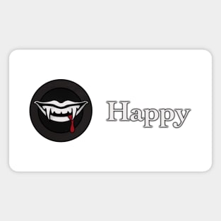 Happy Vampire | A Nibble A Day Keeps The Doctor Away | DnD Magnet